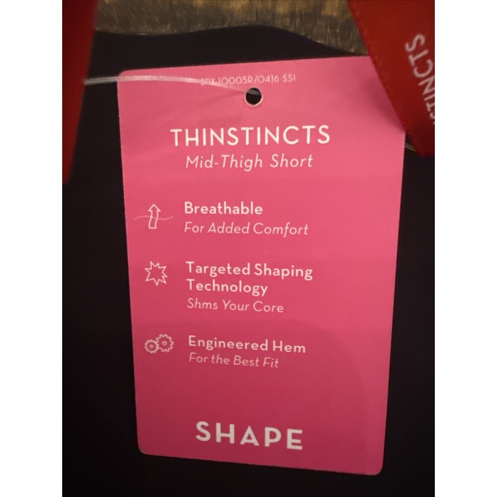 Spanx Black Mid Thigh Short Sz L NWT Breathable New Wardrobe Favorite - Picture 3 of 6
